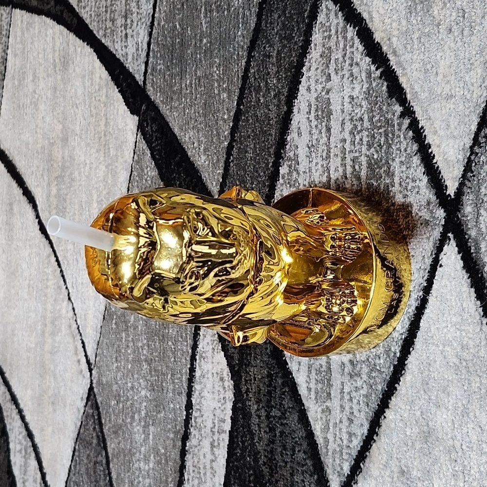 MGM GRAND LAS VEGAS CASINO GOLD LION PLASTIC 10" CUP DECOR PIGGY BANK